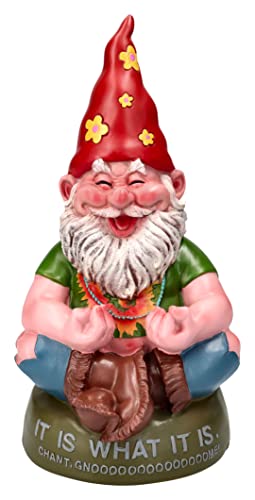 Pacific Giftware Hippie Gnome Meditating Chant Gnome Outdoor Statue 10.5 Inch Tall #TOP16