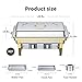 GGIU Chafing Dishes for Buffet Set: Chafers for Catering - Chafing Dish Buffet Set with Lids | Chafers and Buffet Warmers Sets | Serving Food Warmer | Chafers Servers Sets