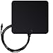 1PLUS Antenna TV Ultra Thin Digital HDTV Indoor Antenna for TV 35 Mile Range Black Premium Materials TV Antenna With Technology  Performance 13ft Coaxial Cable-Quality Guarantee