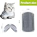 Vabrloy 2 Pack Cat Self Groomer,Cat Self Grooming Corner Scratcher with Catnip,Massage Comb Brush for Long & Short Fur Cats Dogs