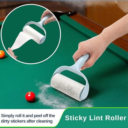Covzoe 6 Piece Pool Table and Rail Brush Set, Billiard Table Cleaner Kit for Felt, Cue Cleaning Cloth with 2 Wooden Brushes, Sticky Lint Roller and 2 Ferrule Polish Cloth for Cue Table Accessories - Thumbnail 5