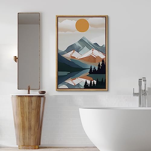 Framed Canvas Print Wall Art for Bedroom - NATURAL