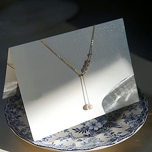 Collier anti-allergie réglable argent 925 avec pampilles légères - 5