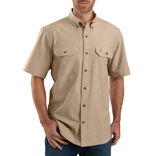 Carhartt Men's Loose Fit Midweight Chambray Short Sleeve Shirt