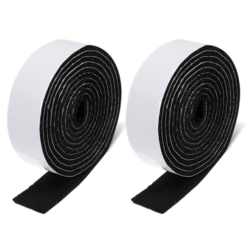 Giantree 2 tiras de fieltro con respaldo adhesivo, 1 almohadilla de fieltro antideslizante de 120 pulgadas para muebles, cinta de fieltro cortable para proteger superficies de muebles, sillas,