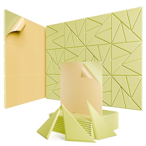 Image of 12 Pack Self-Adhesive Acoustic Panels, Sound Proof Foam Panels for Walls