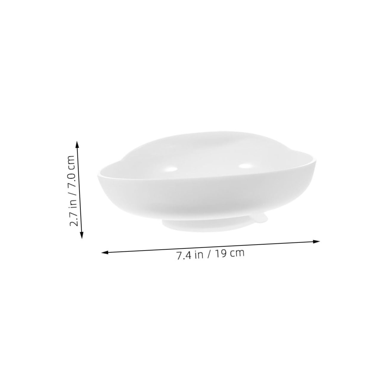 CALLARON Plato Redondo Antiderrames con Base de Ventosa para Personas Discapacitadas y Mayores, Diseño Ergonómico y Material de Silicona, Paquete de 2 Piezas para Alimentación