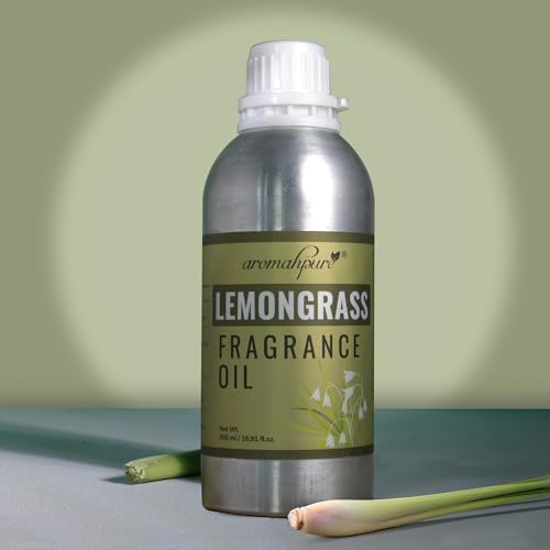 Image of Aromahpure Lemongrass Aroma Oil | 500ml Undiluted & Natural | Long-Lasting Scent for Aromatherapy, Candle & Soap Making, Diffusers, Room Freshener, Humidifier, Bathroom Revitalizer & Home Essentials