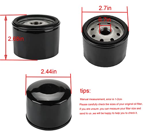 Hippotech Air Filter and Oil Filter with Tune Up Kit for Kawasaki FR651V FR691V FR730V FS481V FS541V FS600V FS651V FS691V FS730V 4-Stroke Engine John Deere Gravely Lawn Mower Tractor - Image 2