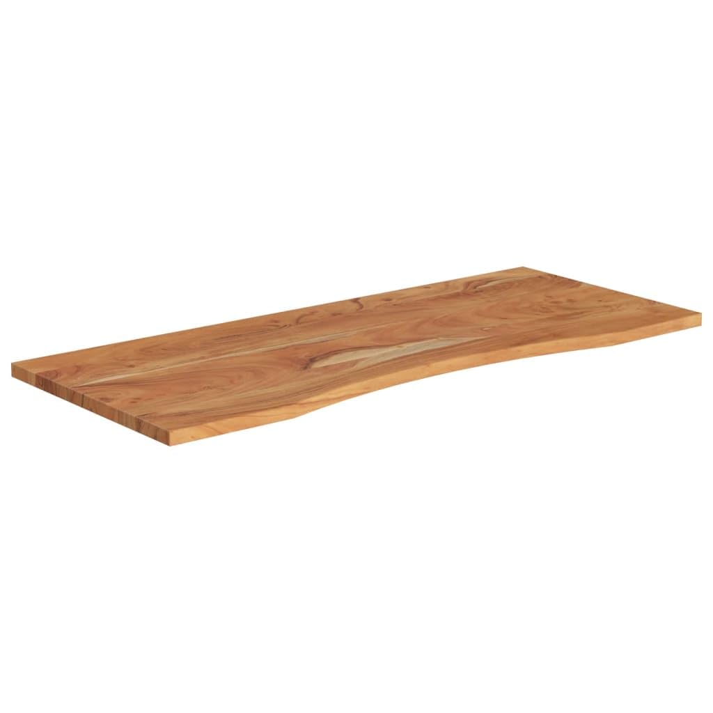 Massivholz Akazienholz Tischplatte 120x50x2,5 cm rechteckig geeignet für DIY BAU, Büro, Esszimmer, Wohnzimmer, Garten, Werkbank, als Ersatz oder Erweiterung, robust und langlebig
