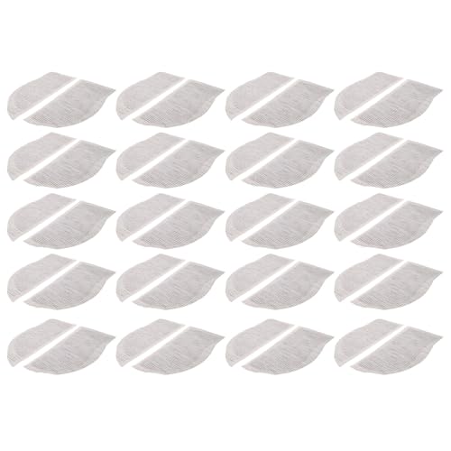 KONTONTY 20 Paar Polyester Bruststützen für Herren Businessanzüge – 3D Brustpolster 18x39cm Atmungsaktive Einlage für Anzugreparatur und Brustformgebung