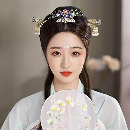 Amazon.co.jp: 中国 古风 中華風 花嫁 漢服 クラウン ティアラ ヘア