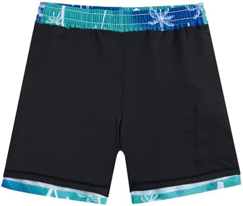 TUONROAD Boys Swim Trunks with Compression Liner Quick Dry Board Shorts with Boxer Brief Lined Bathing Suit 8-20 Years