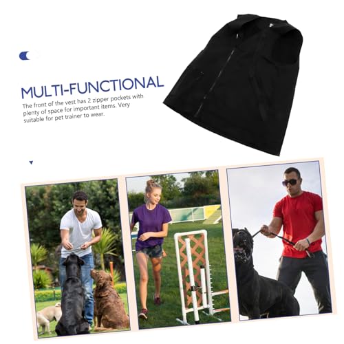 GRIRIW Hundetrainer Weste Mit Verstellbarem Brustgurt Und Fronttaschen Outdoor Trainingsweste Für Hundehalter Mit Großer Rückentasche Praktische Hundesportweste Für Indoor Und Outdoor Tra