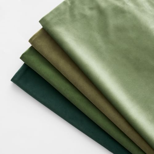 Slozzi 2er Set Samt Kissenbezüge Haushalt Dekokissen Dekorative Kissenhülle Weich Sofakissen für Sofa Schlafzimmer Wohnzimmer 40x40 cm Grün