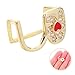 Yardenfun Heart Shaped Teeth Grill for Men Women Easy to Use Hip Hop Fashion Accessory Durable Zircon Material for Parties Versatile Wardrobe Addition