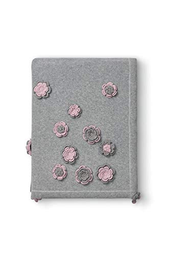 Plaid pour lit simple Champo Fiorito Mary imprimé fleuri