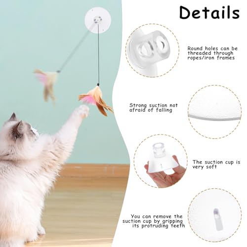 Vin Beauty 593732_1_IBZFYRDV 4 Pcs Cat Window Perch Suction Cup Large Replacement Clear Pvc Sucker Pads Powerful Suction Cups thumb #2