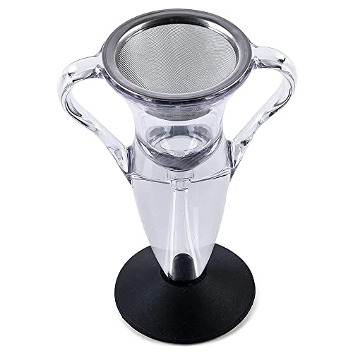 SagaSave Juego de decantador de vino con asas dobles+base, 100ml Decantador de vino aireador vino tinto regalos