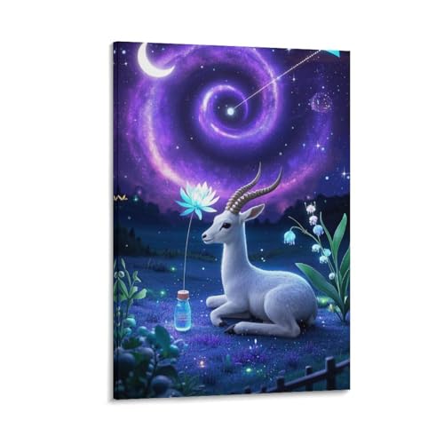 Toile Antelope impression giclée anti-humidité pour décoration murale moderne 30x45cm