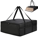 WSNDM Pizza Lieferung Isolierte Tasche, 20 * 20 * 8in Faltbare Pizza-Liefertasche, Pizzataschen Für Große Pizza-Wärmertasche, Wiederverwendbare Pizzatasche Für Poolpartys, Picknicks Im Freien