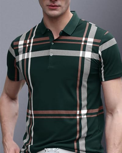 Image of Noble Monk Men's Regular Fit Polo T Shirt |Half Sleeves |Collar Tshirts | Casual T-Shirt for Men