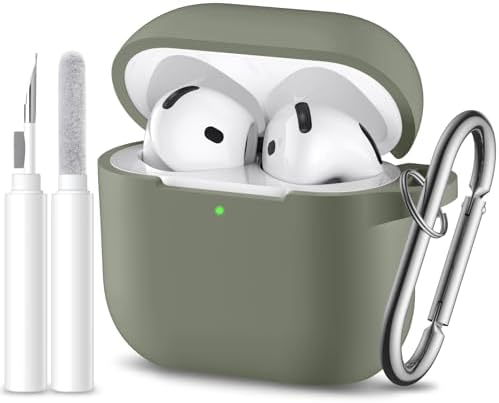 for Airpods 4th Generation Case Cover(2024),Soft Silicone Full Pr...