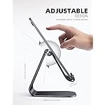Tablet Stand Adjustable, Lamicall Tablet Stand : Desktop Stand Holder Dock Compatible with Tablet Such as iPad 2018 Pro 9.7, 10.5, Air Mini 4 3 2, Kindle, Nexus, Accessories, E-Reader (4-13'')- Black - Image 5
