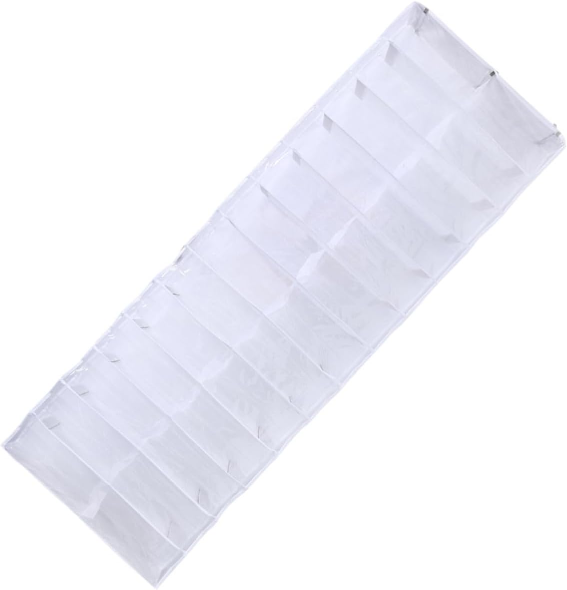 Luxshiny over The Door Shoe Organizer for Closet Space Saver Storage Rack Divided Shelves for Shoes Slippers and Accessories for Spaces and Dorm Rooms White