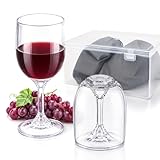 WPPQWP 2 copas de vino de plástico To Go 200 ml, picnic al aire libre