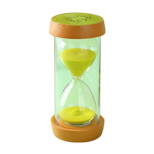 Besttimes - Reloj de arena con temporizador de 60 minutos para decoración de niños, temporizador de cepillado (Kiwi)