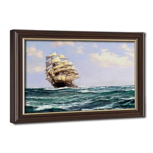 Tableau Clipper Ship par Montague Dawson impression sur toile 30x45 cm