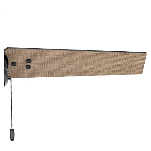 Hunter 50260 Cassius Outdoor Ceiling Fan With Pull Chain, 44", Matte Black Finish #TOP4