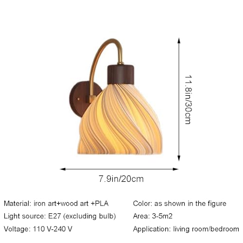 Lámpara de pared medieval LED retro para sala de estar y pasillo interior 6