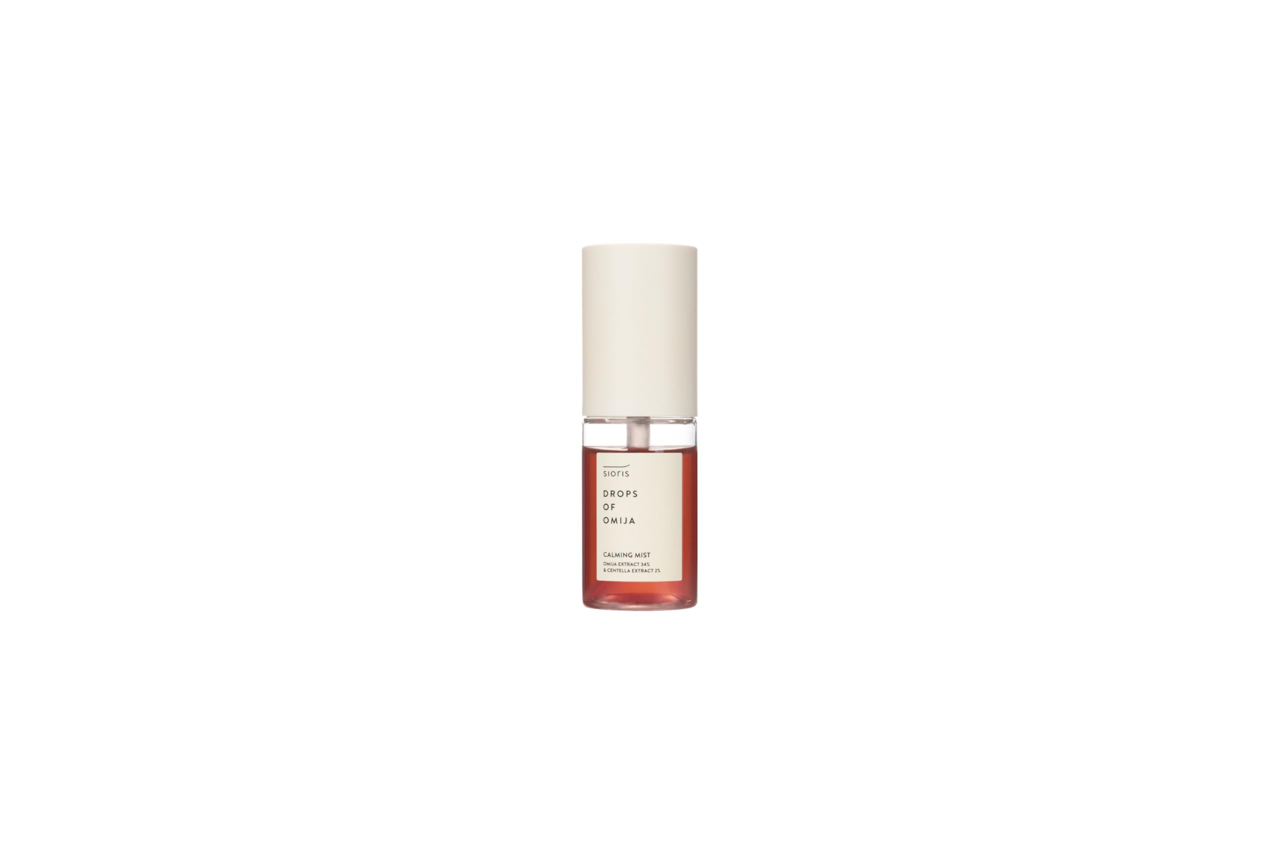 SIORIS Drops of OMIJA Calming Mist 1.01 Fl Oz features 34% organic Omija, calming and rejuvenating The skin