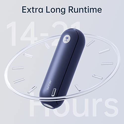 JISULIFE-Portable-Handheld-Fan-Mini-Rechargeable-Hand-Fan-Small-Battery-Operated-14-21hrs-Personal-USB-Foldable-Fan-Pocket-Fan-with-Power-Bank-Flashlight-Gifts-for-WomenGirlsFriends-Blue