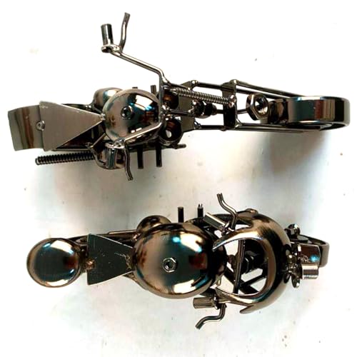 JUXVIXO Motorcycle Decor 2 Pack, Black Color (M122C,M125C)