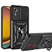 Produktbild ESTH® Hülle für Samsung Galaxy Xcover7 mit Slide Camera Cover [Kameraschutz] [Ring Ständer] [Case Kompatibel Mit Magnetischer Autohalterung] Stoßfeste Handyhülle, Schwarz