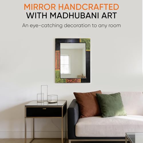 Image of AAKRITI ART CREATIONS Handcrafted Decorative Wall Mirror