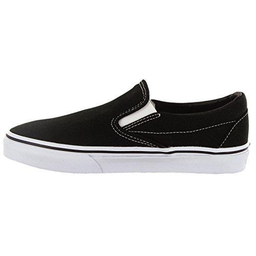 Vans Vans Unisex Classic Slip-On Skate Shoe (10.5 B(M) US Women/9 D(M) US Men, Black True White)