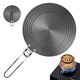 Plaque adaptateur à induction, 24 cm, plaque d'adaptation pour cuisinière à induction, adaptateur à induction, adaptateur en aluminium pour plaques à induction, répartiteur de chaleur pour casseroles