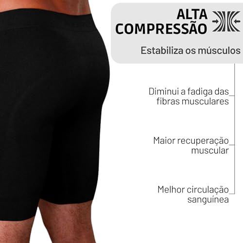 Kit 2 Bermudas Termica Lupo I-MAX | 2 Bermudas Pretas | G