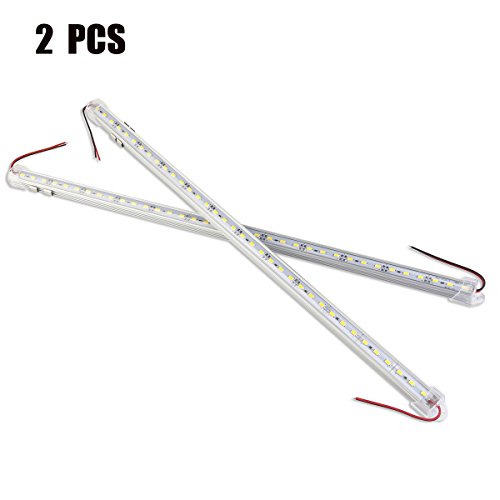 WINOMO 2pcs LED Strip Bar 12V 36 SMD 5630 Lamp 6000K With Aluminium Shell for Home Car Garden Decorative lighting