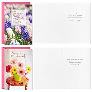 Hallmark Mother's Day Card Assortment (24 Cards with Envelopes) Plants and Flowers Hallmark Mothers Day Card Assortment 24 Cards with Envelopes Plants and Flowers