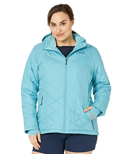 Image of Columbia Women's Omni-Heat Reflective Heavenly Hooded Hiking & Trekking Down Standard Length Jacket