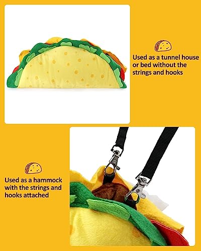 Percozzi Taco Hamster Hammock Hideout Tunnel House Rat Brinquedos Gaiola Acessórios Cama Furões Porq