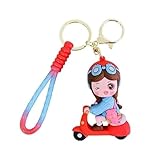 Llavero de resina con diseño de aluminio, con letra inicial del alfabeto, unisex, paquete de 1