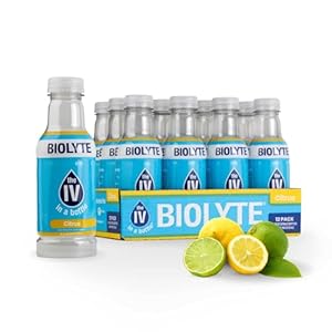 BIOLYTE Electrolyte Drink – IV in a Bottle Electrolyte Drink for Rapid Hydration – Citrus, 12-Pack