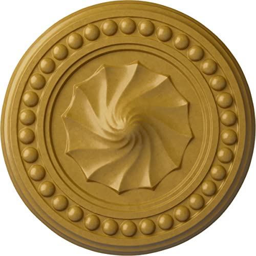Ekena Millwork Foster Shell Ceiling Medallion, Iridescent Gold