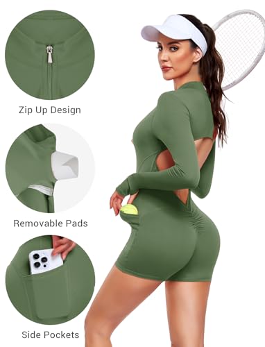 Mono deportivo push up STARBILD de manga larga con bolsillos 6